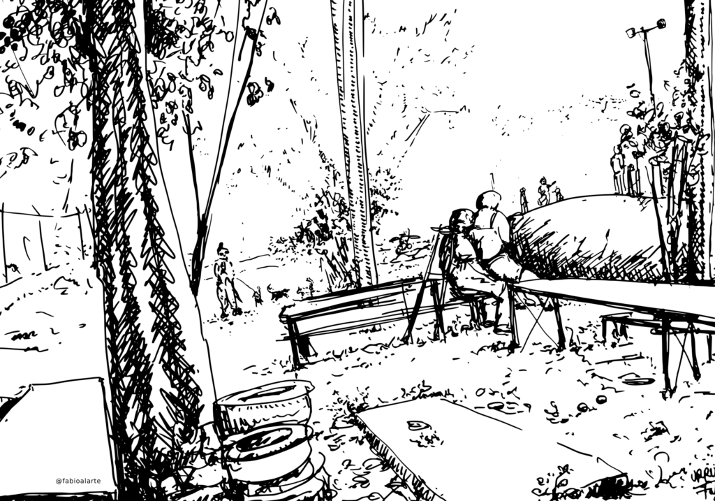 Travesía en el Urrutia. Dibujo